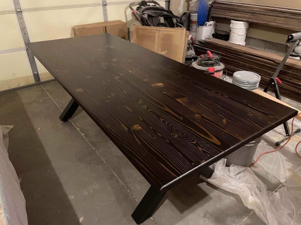 custom dining and kitchen table by Fox in the Sawdust